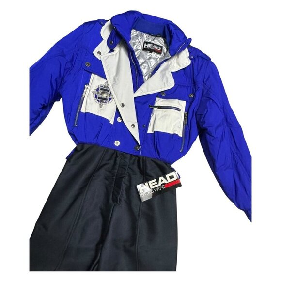 NWT - VINTAGE 90s HEAD Winter Retro Ski Snowboard Snow Suit Set Womens Size 8 - Picture 3 of 8